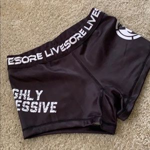 Livesore Black Compression WOD Shorts